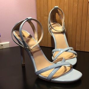 Baby Blue Pastel Strappy Heels